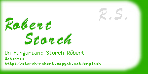 robert storch business card